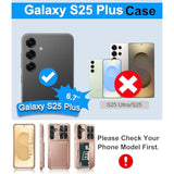 Samsung Galaxy S25+ Wallet Case, RFID, Card Holder, Military Drop, Rose Gold