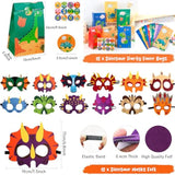 Dinosaur Party Favors For 12 Kids, 10 Styles 204Pcs Dinosaur Birthday Party Supplies, Dinosaur Goodie Bag Stuffers, Dino Birthday Party Favors, Dino Party Favors Gift Bag, Dinosaur Gifts Bags Fillers