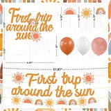 Boho Sun Party Decorations First Trip Around The Sun Banner Boho Sun 1