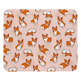 Funny Corgi Dog Mouse Pad With Non-Slip Rubber Base For Wireless Mouse, Computers, Laptop, Office