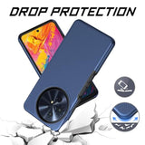 For Tcl 60 Xe Nxtpaper 5G/Tcl 50 Xl 5G Case With Tempered Glass Screen Protector,Dual Layer Heavy Duty Shockproof Protection (Blue)