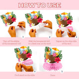 12 Pcs Luau Party Decorations Honeycomb Centerpieces, Hawaiian Party Decorations Luau Centerpieces For Tables, Hawaii Luau Table Decorations, Tropical Party Decorations Hawaiian Centerpiece