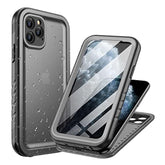 Waterproof Case For Iphone 11 Pro Max Underwater Shockproof Full-Body Rugged Bumper Sealed Case With Built-In Screen Protector For Iphone 11 Pro Max 6.5 Inch-Black