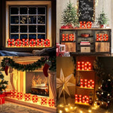 Ho Ho Ho Christmas Decorations Indoor, 6.3 Inches Led Marquee Light Up Letters Hohoho Signs, Battery Operated Christmas