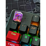 Handmade Koi Fish Backlit Resin Keycap R4/Esc Artisan Keycap Shine Through Tra