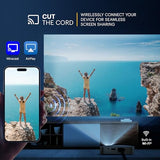Luma 350 Smart Portable Projector Rechargeable Wi-Fi Video Projector With Android Os, Screen Mirroring, Remote Control & Luma App, Includes Carrying Case