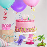 12 Pcs Pink Dinosaur Party Honeycomb Centerpieces Table Decorations Di