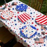 4Th Of July Party Supplies Set, Patriotic Theme Kit For Independence & Election Day Decorations, Includes Plates, Napkins, Cups, Banner, Tablecloth -Patriotic & 4Th Of July Party Decorations-24 Guests