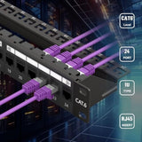 1U 24 Port Patch Panel And Cat6 Rj45 Keystone Coupler, 19" Rackmount Or Wall M