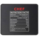Chef Gifts Chef Nutritional Facts Label Gag Gift Mouse Pad - Funny Gift For Chefs - Culinary School Gift For Men, Women - Mouse Mat 9.5 Inch