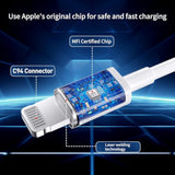 3-Pack 20W PD USB-C Wall Charger with 6.6Ft Lightning Cable for iPhone & iPad