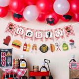 Baby Q Banner Baby Shower, BBQ & Gender Reveal Picnic Party Photo Backdrop