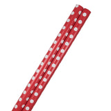 Gift Wrap - Polka Dot Wrapping Paper - 50 Sq Ft Total (30 In X 10 Ft Each) - Red With White Dots - 2 Rolls/Pack