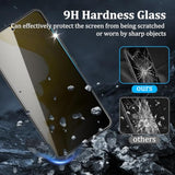 [4 Pack 2Pack Privacy Screen Protector Compatible For Samsung Galaxy S22 With 2Pack Camera Lens Protector, 9H Hardness, Anti-Spy, Easy Installation