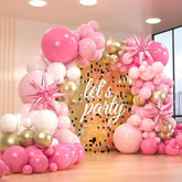 161Pcs Pink Balloon Arch Kit - Macaron & Gold Party Decor