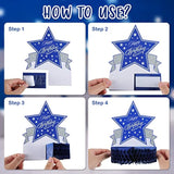 9 Pieces Happy Blue Birthday Centerpieces Decorations For Table Birthd