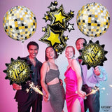 5 Giant Happy New Year 2026 Balloons Party Decorations Kit
