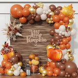 8 Pcs Fall Thanksgiving Balloons Pine Cone Maple Leaf Pumpkin Foil Party Decor