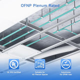 40Gb OFNP Plenum Rated Multimode Duplex 50/125 OM3 Fiber Cable, Short LC to LC Fiber Optic Cable - 3.3ft / 1m