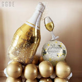 6 Pack Anniversary Round Foil Balloons 18 Inch Party Decorations