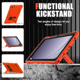 Case For Samsung Galaxy Tab A9+/A9 Plus 11” 2024 Model (Smx210/X216/X218), Heavy Duty Shockproof Rugged High Impact Protective Case, Orange
