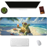Turtle Gaming Mouse Pad Extended Desk Computer Keyboard Laptop Mouse Pads For Gaming Home Office Work, Large Long Desk Mat Mousepad With Non-Slip Rubber Base 31.5×11.8Inch(17)