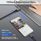 Usb C Cable 10Ft, Usb-A To Usb-C Cable Usb 3.1 Usb 3.2 Gen2 10Gbps Data Charger Cord For Samsung Galaxy S24 S23 S22 S21 S20 S10 S9 S8+, Android Auto Usb Cord And Iphone 15/15 Pro, No Braided.