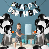 48 Pcs Penguin Birthday Party Decoration Includes Happy Birthday Penguin Banner Walking Balloons Cake Topper Latex Balloons Party Supplies For Winter Baby Shower