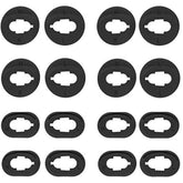 16 Pcs Silicone Ear Tips Ear Cushion Ear Wing Compatible With Galaxy Buds Live, 2 Size 8 Pairs Ear Adapter Eartips Replacement For Samsung Galaxy Buds Live Accessories Rubber Earbuds Tips, Black