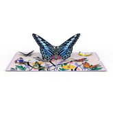 Mother'S Day Card - Garden Butterflies, Laser Cut And Handcrafted, 5 X 7 Inches, Blank Envelope Included