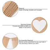 3 Pc Rustic Burlap Bridal Shower Decor Set Black Bunting Banner & Gifts