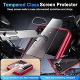 Magnetic Case for Samsung Galaxy Z Flip 7 Case, Compatible with Mag-Safe, Center Hinge Protection, 360° Rotating Finger Ring Holder with Built-in