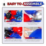 132Pcs Black Red And Blue Balloons Arch Garland Kit, Spider Theme Balloon Arch For Man With Balloons For Baby Shower Spider Theme Birthday Party Decorations