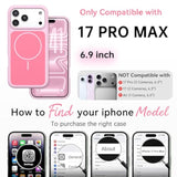 Magnetic Case for iPhone 17 Pro Max - Premium Liquid Silicone Pink