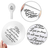 36 Pieces Memorial Balloons To Release In Sky Memory Peace Dove Balloons Helium For Funeral, Condolence, Funeral, Anniversary, Memorial Services(White)
