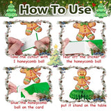 OIYUAMN 9 PCS Christmas Party Decorations Honeycomb Centerpieces