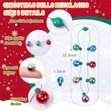 2-Piece LED Santa Hat and Bell Necklace Christmas Costume Set