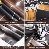 Cheers and Beers Party Retro Wooden Board Birthday Banner Backdrop for Men