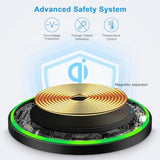 Wireless Charger Fast Charging Pad For Samsung Galaxy S25 Ultra S25+ S25 S24 S23 Fe S22 S21 S20 S10, 15W Android Wireless Charger Phone Charger Station For Iphone 16 15 14, Google Pixel 9A 9 Pro Xl 8A