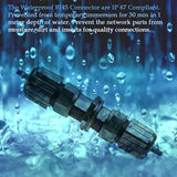 10Pcs M20 Rj45 Waterproof Connector Ip67 Cat5/5E 8P8C Ethernet Lan Cable Conne