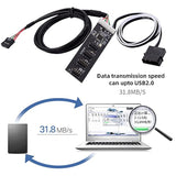 Usb 2.0 9Pin 10Pin Header 1 To 4 Female Splitter Extension Cable Hub With Ide