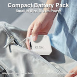 Portable Charger 15000Mah Power Bank 22.5W Fast Charging Built-In Cables And Ac Wall Plug, 3-In-1 Compact Usb-C Battery Pack Travel Essentials For Iphone 16,Ipad, Android, Samsung (White)