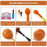 Halloween Balloon Arch Kit Black Orange Red Burgundy Brown Garland for Spooky Party Decor