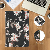 Tytx Compatible With Macbook Air 15 Inch Case 2023 2024 Release M3 A3114 M2 A2941 With Liquid Retina Display & Touch Id Laptop Sleeve Protective Folio Book Cover With Vents (Blackflower)
