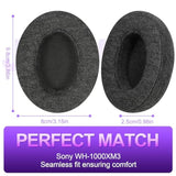 Skin-Friendly Cotton Replacement Earpads For Sony Wh-1000Xm3, Skin-Friendly Cotton Ear Pads Cushions With High-Density Noise Isolation Foam, Keep Warm (Dark Gray)