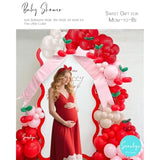 200pcs Cherry Balloon Arch Kit — Red, Pink & White Balloons for Party Decor