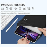 10 Inch Tablet Sleeve Messenger Laptop Bag - Water Resistant For 9.7-11" Ipad Pro/Surface Go 3/10.5" Galaxy Tab A, Black