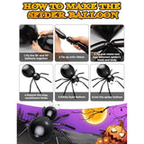 126Pcs Halloween Balloon Garland Arch Kit - Black, Orange, Purple, Green & Foil Party Decor