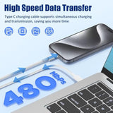 3-Pack 20W USB-C Fast Charger with 3+6+10ft Cables for iPhone & iPad