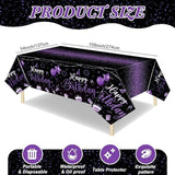 3PCS Happy Birthday Tablecloths (108"x54") for Party Decor, Baby Shower & More